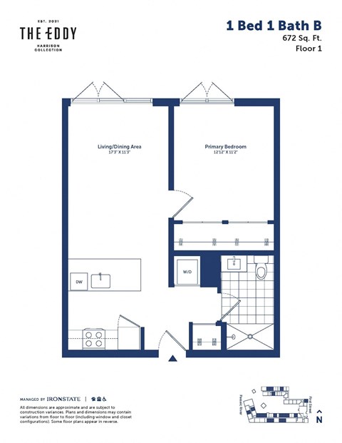 this floor plan is an approximation of our 1 bed 1 bath b floor plan